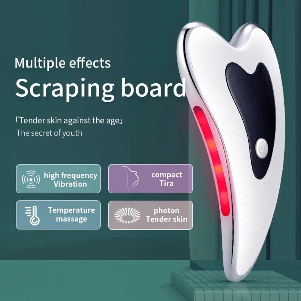 Revitalize Your Skin: Electric Microcurrent Gua Sha Scraper Board for Firming and Lifting